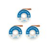 SRA Soldering Wick with Flat Woven Copper Desoldering Braid Strip and No Clean Flux for Easy Damage-Free Solder Removal - 3 Pack 10 Foot Solder Wick Spool
