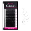 Cashmere Eyelash Extensions 0.05 CC Curl 8-16mm Mixed Tray Premium Individual Lash Extensions, Silk Volume & Classic Lashes Soft Matte Dark Professional Eyelashes Extension Salon Use(0.05-CC-8-16 mm)