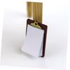 BRIGHTFUFU 2Pcs Miniature Dolls Clipboard Writing Board for Dollhouse Stationery Supplies for Miniature Displays and Creative Play