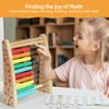 AISHUN Abacus Toys for Kids, Math Toy with Number Cards 1-100 Counting Sticks,Ruler,Alphabets,Colorful Educational Learning Toys for Homeschool Supplies,Counting Skills, for 3+ Years Old