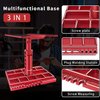 GLOBACT Multifunctional RC Car Stand RC Work Stand RC Repair Stand 360° Switch Rotation 5 Levels Height Lift or Lower with Screw Base for 1/8 1/10 1/12 1/16 1/18 RC Car Truck Crawler (Red)