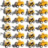 OJYUDD 24 Pcs Mini Construction Vehicles,Pull Back Engineering Vehicles,Play Figure Vehicles Toys for Birthday Party Favors,Gifts,Rewards