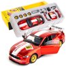 TGRCM-CZ 1/42 Ford Mustang Car Model, Take Apart Assembled Car, DIY Car Model kit Educational Building Toys, Children's Gifts, Can Open Door Birthday Gift for Children Red