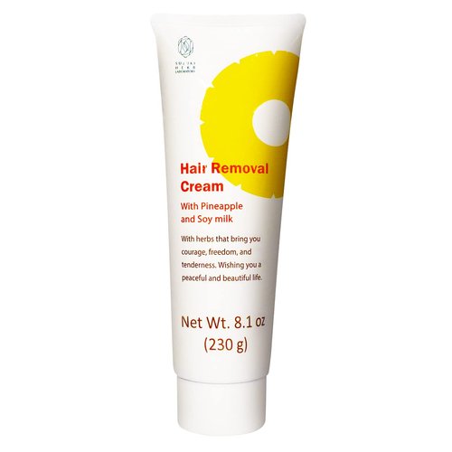 SUZUKI HERB LABORATORY Hair Removal Cream with pineapple and soymilk for All Skin Types, Made in Japan (8.1 OZ / 230g)