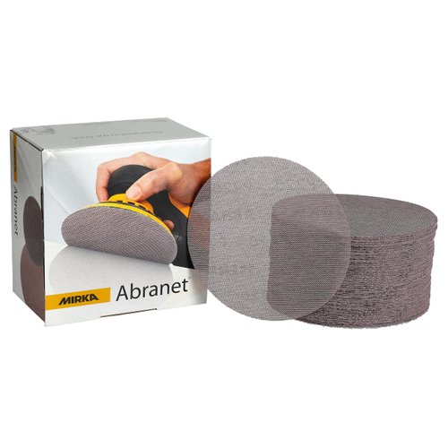 Mirka 9A-241-080 6-Inch 80 Grit Mesh Abrasive Dust Free Sanding Discs, Box of 50 Discs