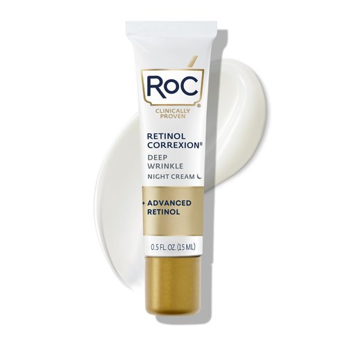 RoC Retinol Correxion Deep Wrinkle Anti-Aging Night Cream, Daily Face Moisturizer with Shea Butte...