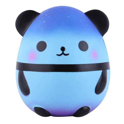 Anboor 5.5" Squishies Jumbo Panda Egg Creamy Candy Ice Cream Slow Rising Scented Kawaii Squishie Animal Toy for Collection,1 Pcs (Galaxy)