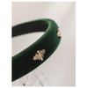SHENHE Women's Velvet Headband Cute Bee Thin Hair Band Non Slip Fashion Hair Accessory Green One-Size