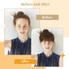 YaFex Clip In Bangs - 100% Real Human bangs hair clip, Ash Blonde Fake Bangs Hair Extensions French Clip on Air Bangs for Women Fringe with Temples Hairpieces Curved Bangs for Daily Wear
