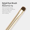 ENZO KEN Flat Angled Eyebrow Brush & Fine Angled Eyeliner Brush & Eyelash Brush Set, Fine Angled Brow Brush, Flat Eyebrow Brush, Eyeliner Brush, Winged Eyeliner Brush Angled. (163-3P)