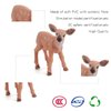 Woodland Wild Animals Toy Playset White Tail Deer Figurines Toys Christmas Scene Decoration Cake Tooper Decoration Accessory Cognitive Toys for Kids 6 Pcs