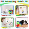 Dilabnba 32PCS Magnetic Building Blocks for Kids Ages 3-5, 1Inch Magnetic Blocks for Toddler, 3D Magnet Cube Montessori Toy, Preschool STEM Educational Sensory Magnet Toy with Letter Number Graph