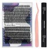 Lash Extension Kit 280Pcs Lash Clusters DIY Individual Lashes 30D 40D Eyelash Extension Kit D Curl Volume Cluster Lashes Wispy with Long Lasting Lash Bond and Seal and Lash Tweezers, by Yaiseiko