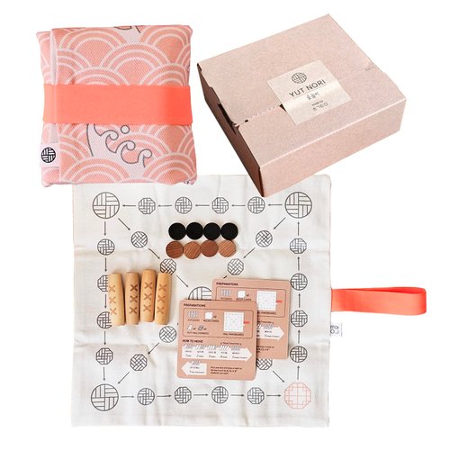 Generic Hyggetime YUTNORI/Portable Board Game/Korean Folk Game YUNNORI/Traditional Korean Family Game with Unique Dice / 2~4 Players / 15min / Strategy Game/Fast Pace/6+yr/Mini Board Game/Korean Ludo