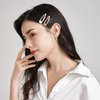 Dofash 5Cm/2In Snap Hair Clips Metal Hair Clips Hair Accessories Hair Clips For Women 20Pcs (Brown)
