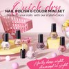 Modelones Nail Polish 6 Colors Neutral Nude Nail Polish Set Nude Pink Quick Dry Winter Mini Nail Polish Finger Nail Polish Bulk Manicure Diy Nail Art Home Salon Gift For Women Girl