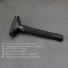 WEISHI Butterfly Open Double Edge Safety Razor Nostalgic Adjustable Matte Black
