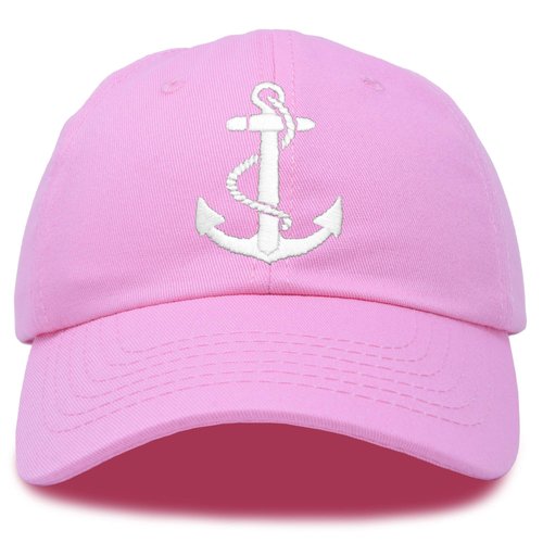DALIX Anchor Hat Sailing Baseball Cap Women Beach Gift Boating Yacht Light Pink