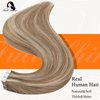 Full Shine Tape in Hair Extentions Human Hair 16 Inch Tape in Extentions Color 10 Highlights 613 Bleach Blonde Seamless Remy Hair Extensions 50Grams Tape in Extensions Human Hair 20Pcs