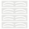 Permanent Makeup Eyebrow Auxiliary Stickers,Airbrush Brow Stickers Stencils Shape Tape,Brow Shaping Mapping Guide Tool, Disposable Adhesive Eyebrow Template Sticker (1 Pack -10 Pairs Type C)