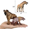 Gemini&Genius Hyena Toys, Wild Hyena Animal Toys, Wolf Action Figures, Great Creative Play Gift, Collection, Cake Topper, Role-Play, Storytelling Props, Party Supplies and Room Decoration for Kids