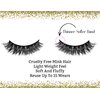 Rozzi Naturals 15-18MM Luxury Mink Eyelashes, 3D Natural False Mink Lashes|Soft,Reusable And Handmade|Fluffy Wispy Lashes|100% Siberian Mink Fur|Cruelty-Free|Non-Irritating|Long Lasting Curl|Queen