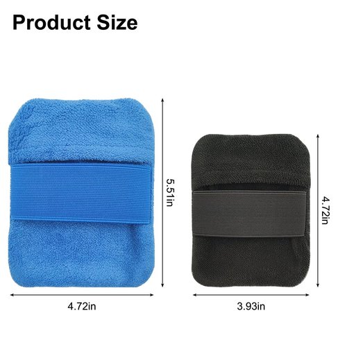 DanziX 4 Packs Sand Remover for Beach, Sand Wipe Off Mitts,Talc-Free Sand Removal Bags for Adults & Kids,Beach Vacation Camping Essentials - Blue&Grey