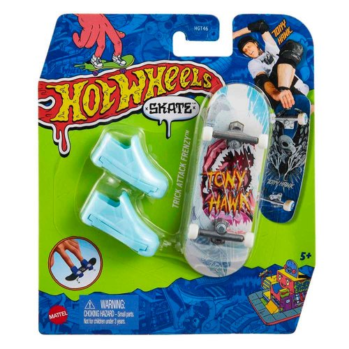 Hot Wheels Mattel Mini Skateboard with Shoes Assorted Models Multicolor (HGT57)