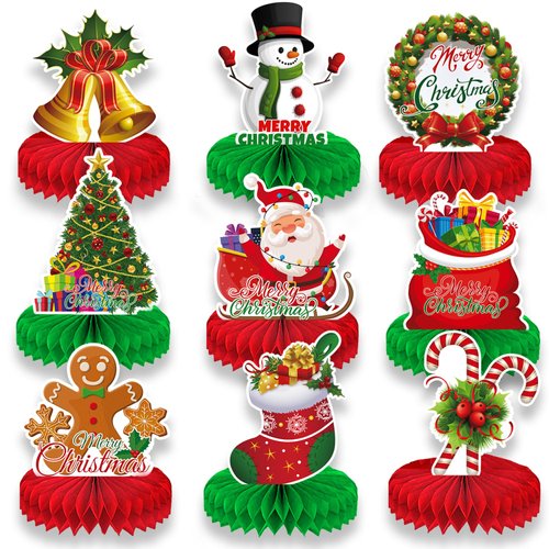 Christmas Table Centerpieces Christmas Table Decorations Christmas Honeycomb Centerpieces for Chr...