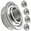 (4 Pack) HD Switch Front Wheel Bearings Replaces Toro 114-1640 TimeCutter, Exmark Quest, Radius, Pioneer Mowers - Bushing to Bearing Conversion Kit - Steel Seals