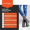 Core-Spun Mild (15-20mmHg) Graduated Compression Support Knee High Socks (White, XL)