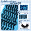 FOINEMYED 21 Pairs False Eyelashes 3 Styles Mixed Strip Lashes 18-25mm Fluffy Eyelashes Pack 8D Volume Super Soft Faux Mink Lashes D Curl Eyelashes