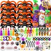176PCS Halloween Party Favors for Kids, Halloween Glasses Gift Bags Goodies for Boys Girls Halloween Bulk Fillers Bags Halloween Treats Non-Candy School Classroom Prizes Halloween Gifts Trick or Treat