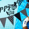3 Pieces Fishing Birthday Banner Decoration Fisherman Cake Topper Triangle Banner Glitter Fishing Happy Birthday Cake Decoration for Men Boys Kids Black Go Fishing Theme Birthday Party Supplies