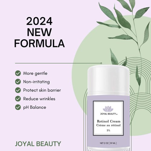 JOYAL BEAUTY Retinol Cream for Face Neck and Eyes. Anti-aging Anti-wrinkle Night Face Cream Moisturizer.