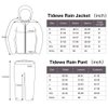 TIDEWE Rain Suit, Waterproof Breathable Lightweight Rainwear (Black Size L)