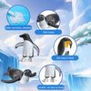 Morofme Arctic Penguin Figurines Toy Playset Mini Penguin Toy Set Realistic Penguin Cake Topper Small Penguin Action Figures Polar Animal Educational Toys Christmas Party Supplies Gift for Kids