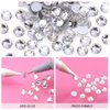 Novani Rhinestones 1440pcs SS20 Glass Rhinestones Crystal Flatback Gemstones for Crafts Nails Makeup Bags and Shoes Decoration（SS20, Crystal Clear）