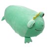 Plush Frog Stuffed Animal Frog with Crown Hugging Pillow Froggy Plushies Throw Pillow Froggie Anime Gift for Kids and Lovers in Birthday,Valentine's Day,Christmas (Green, 14-Inch)
