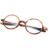 DOOViC Round Reading Glasses Flexible Lightweight Readers Glasses Fashion Design Tortoise for Men & Women +3.50 Strength