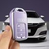 Yuebutor Key Fob Cover Case Compatible with Honda Accord Civic CRV HRV CRZ Fit Odyssey Passport Pilot Jed Crider Crosstour Spirior Accessories Shell (Purple-Single Set)