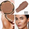 Oulac Matte Bronzer Powder Face Makeup with Mirror - Natural SunKissed Bronzer Look,Highly Pigmented Cream Bronzer, Long Lasting Glow, Easy to Blend, Vegan & Cruelty-Free BS03