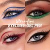 LANGMANNI 12Pcs Metal Colorful Eyeliner Pencil Set - Matte & Shimmer Eye Makeup,Smooth Use Long-Lasting & Waterproof Eyeliner Set