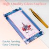 Lyon Lash Glass Lash Tile & Adhesive Holder for Eyelash Extensions | Reusable Lashes Palette 3.2"x6.3"x0.4" for Classic & Volume Lashing | Eyelash Extension Supplies