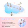 ANGNYA Nail Stand for Painting Nails 1 Set Acrylic Nail Stand for Press On Aurora Nail Holder for Painting Magnetic Nail Display Stand with 200 Pcs Adhesive Putty for Nail Art Display Home & Salon