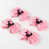 4Pcs Mouse Ears Bow Clips for Girls Women 4Inch Birthday Party Decorations Gift Costume Hair Accessories Polka Dot Pink