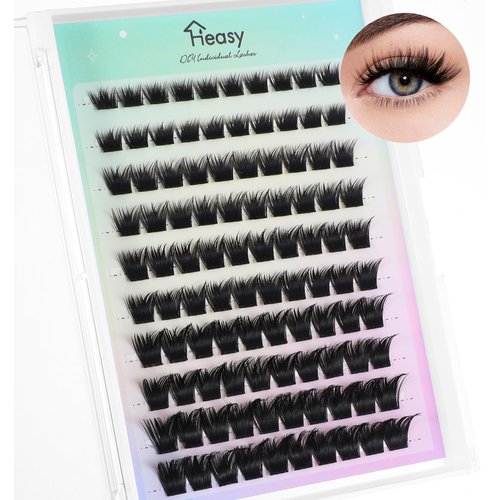 Lashes Clusters Fluffy, Fluffy Eyelash Clusters 100D Individual Lashes Eyelash Clusters, D Curl Fluffy Lashes Clusters