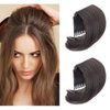 TUPANDY Hair Bun Invisible False Hair Clip Hair Base Bump It Up Volume Fluffy Hair Pad Styling Insert Tool Increased Hair Pad Fluffy Hair Styling Accessories for Women Lady Girls (Brown Black)