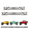 INJORA Drive Shaft D-Shaped Hole Stainless Steel Center Drive Shaft for Axial SCX24 JLU C10 Bronco 1/24 RC Crawler Upgrade Parts