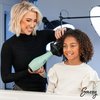 Sassy Ceramic Ion Hair Dryer, 1875-Watt Salon Dryer with Concentrator and Diffuser, Multiple Heat Settings and Cool Shot (Aqua)